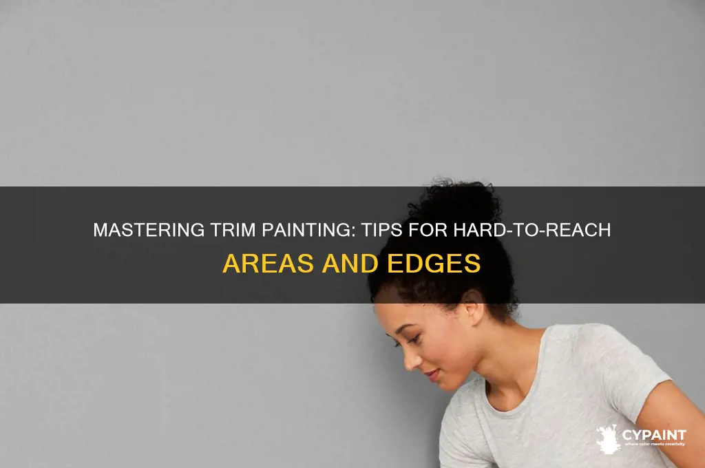 how to paint hard to reach trim