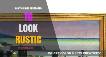 Rustic Hardboard Painting: Easy Techniques for a Vintage Wood Look