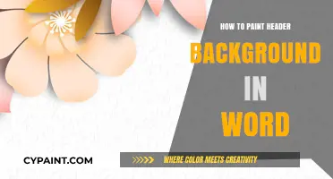 Mastering Header Background Painting in Word: A Step-by-Step Guide