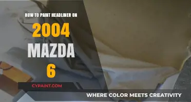 DIY Guide: Painting Your 2004 Mazda 6 Headliner Like a Pro