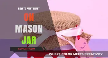DIY Heart Mason Jar: Easy Painting Tutorial for Craft Lovers