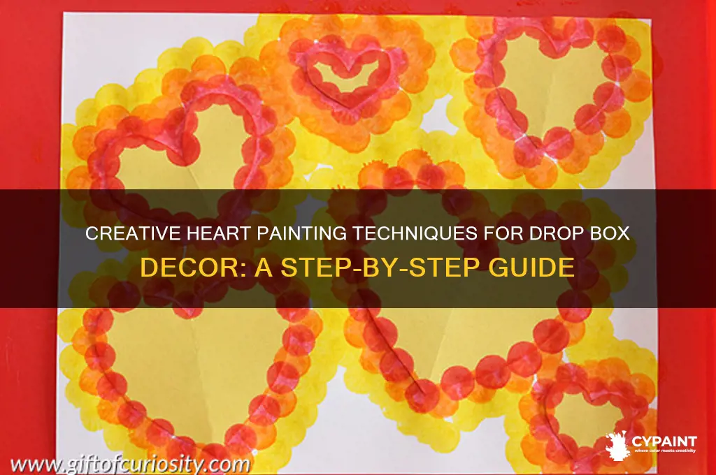 how to paint hearts for drop box