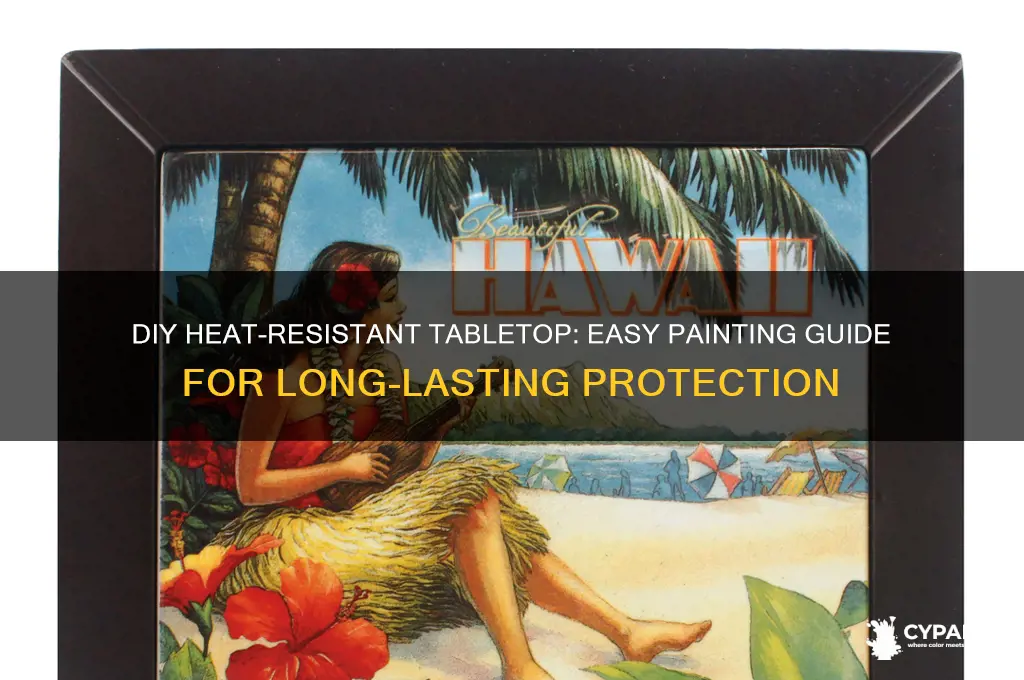 how to paint heat protective table top