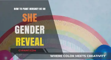 Reveal Time: Painting Hershey's Gender Party
