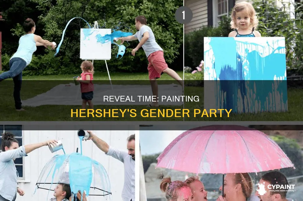 how to paint hershey he or she gender reveal