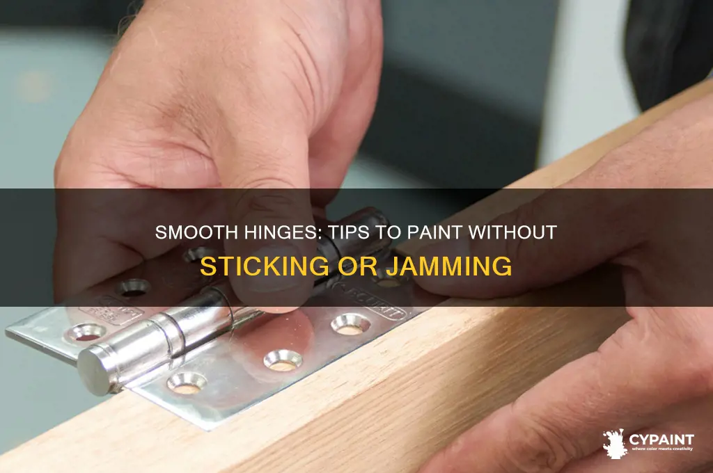 how to paint hinges without them sticking