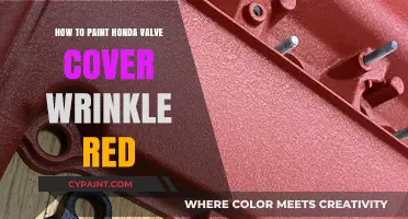 Wrinkle Red Valve Cover: Painting Your Honda's Engine Bay