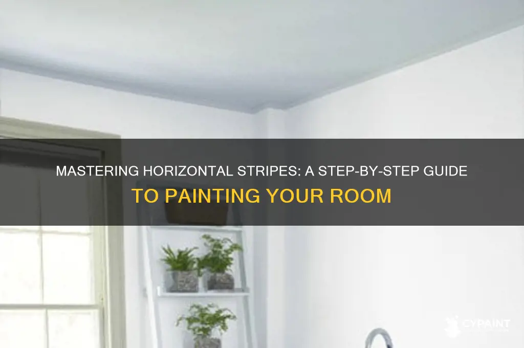 how to paint horizontal stripes in a room