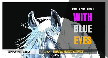 Mastering Equine Art: Painting Horses with Striking Blue Eyes
