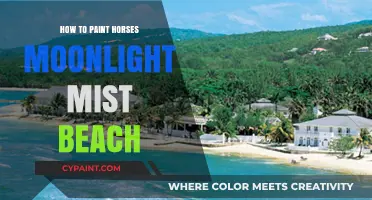 Painting Horses in Moonlight Mist on the Beach: A Step-by-Step Guide