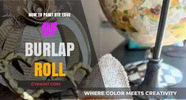 Mastering Burlap Edge Painting: Tips for a Perfect Finish