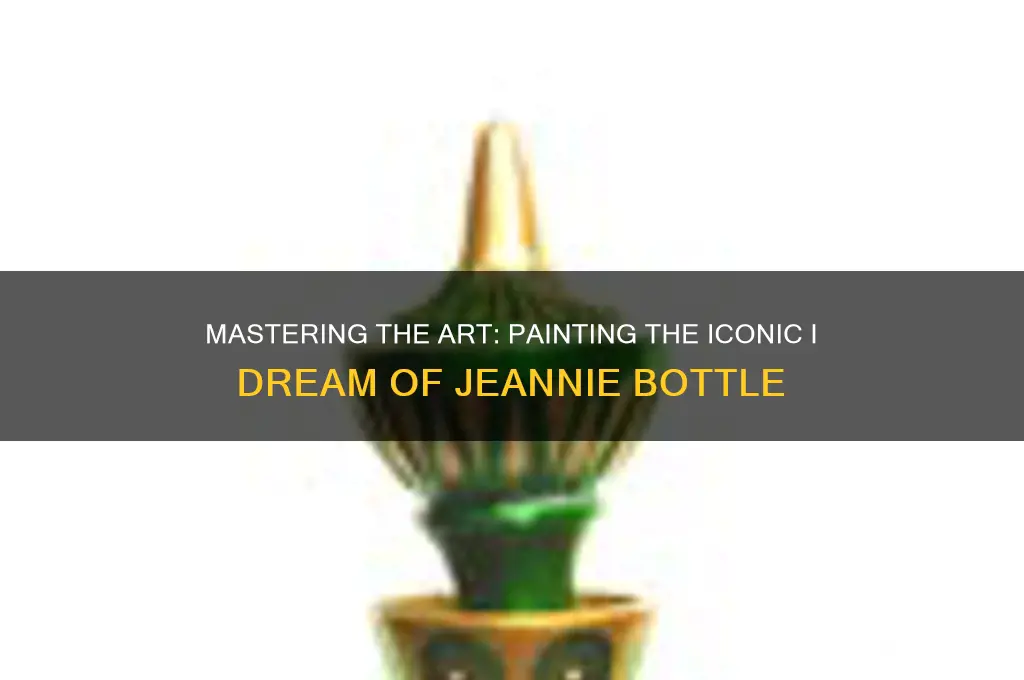 how to paint i dream of jeannie bottle