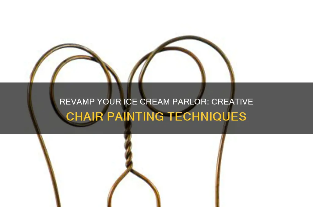 how to paint ice cream parlor chairs