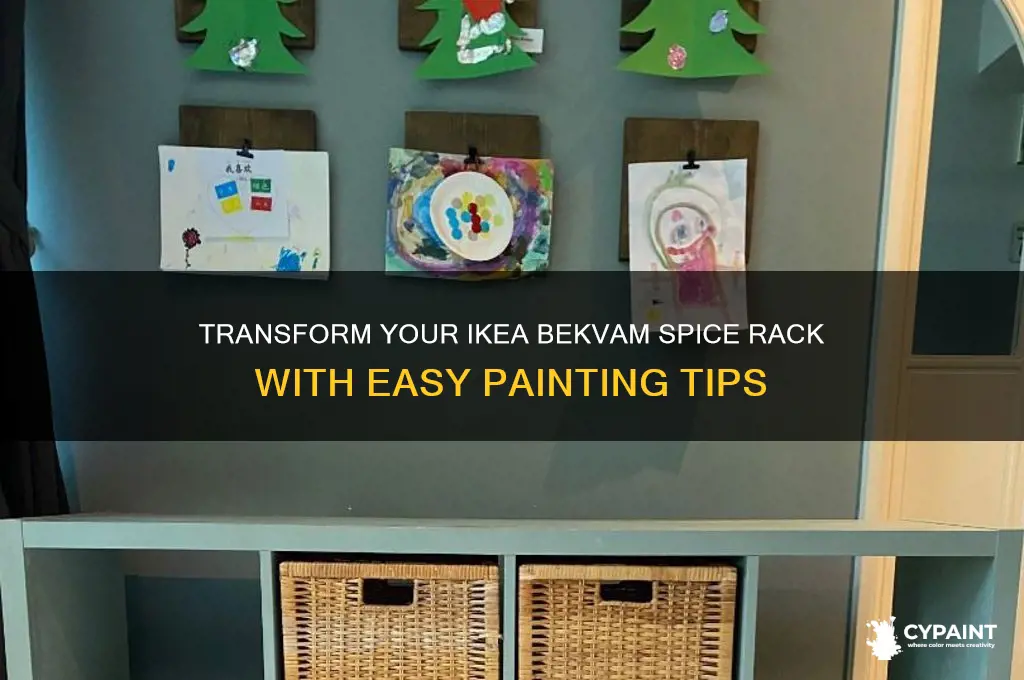 how to paint ikea bekvam spice rack