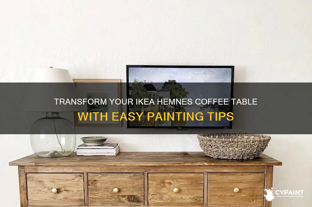 how to paint ikea hemnes coffee table