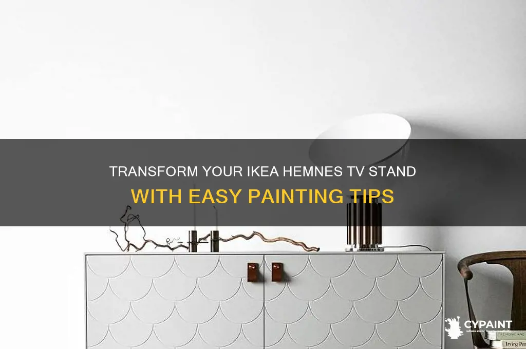 how to paint ikea hemnes tv stand