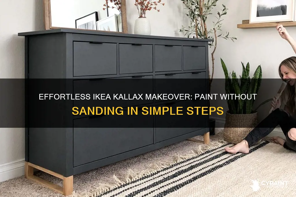 how to paint ikea kallax without sanding