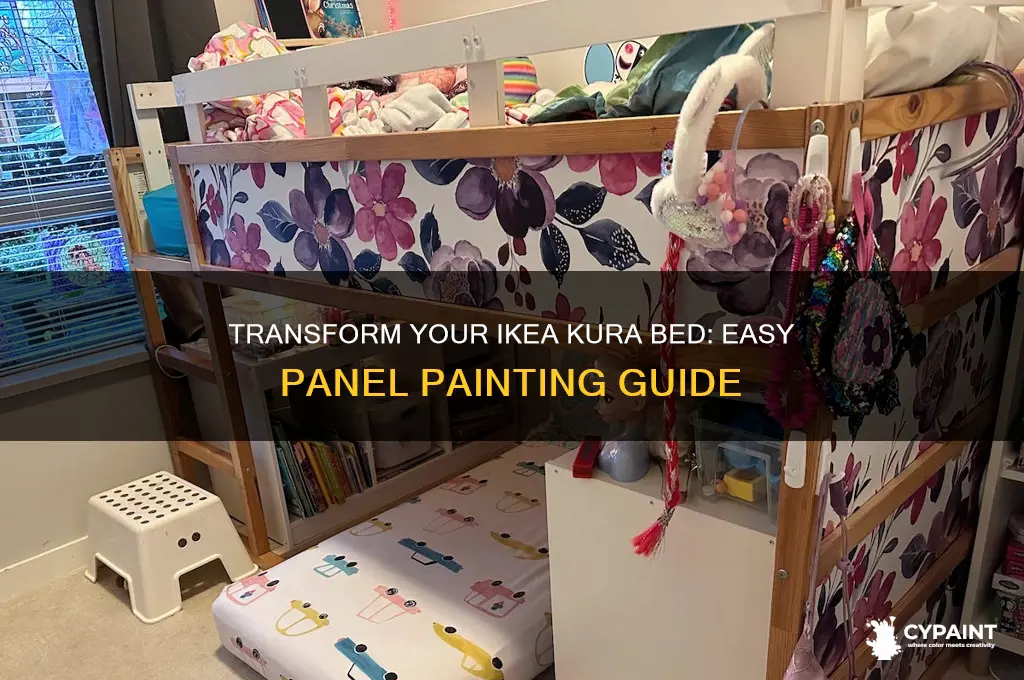 how to paint ikea kura bed panels