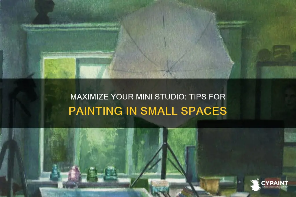 how to paint in a small space