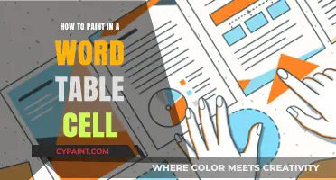 Master Painting Techniques in Word Table Cells: A Step-by-Step Guide