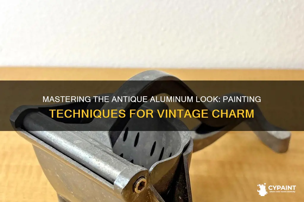 how to paint in an antique aluminum look