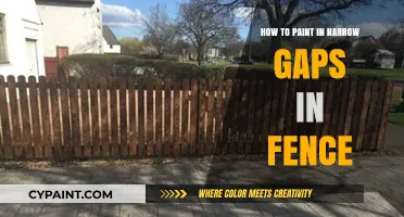 Mastering Fence Painting: Techniques for Narrow Gaps and Tight Spaces