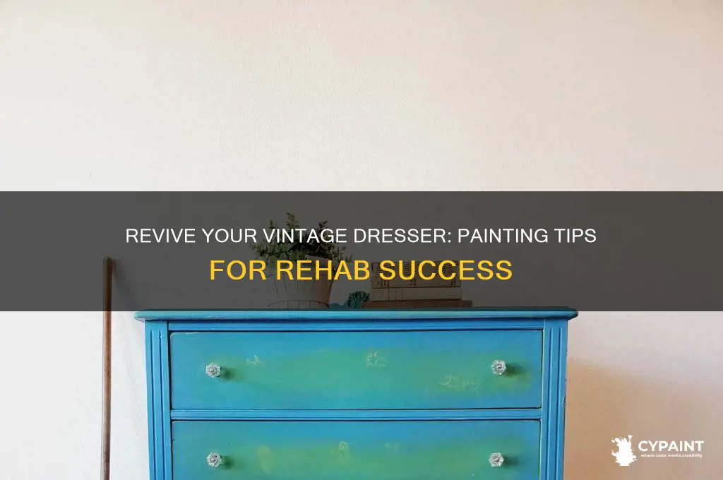 how to paint in rehab a vintage dresser