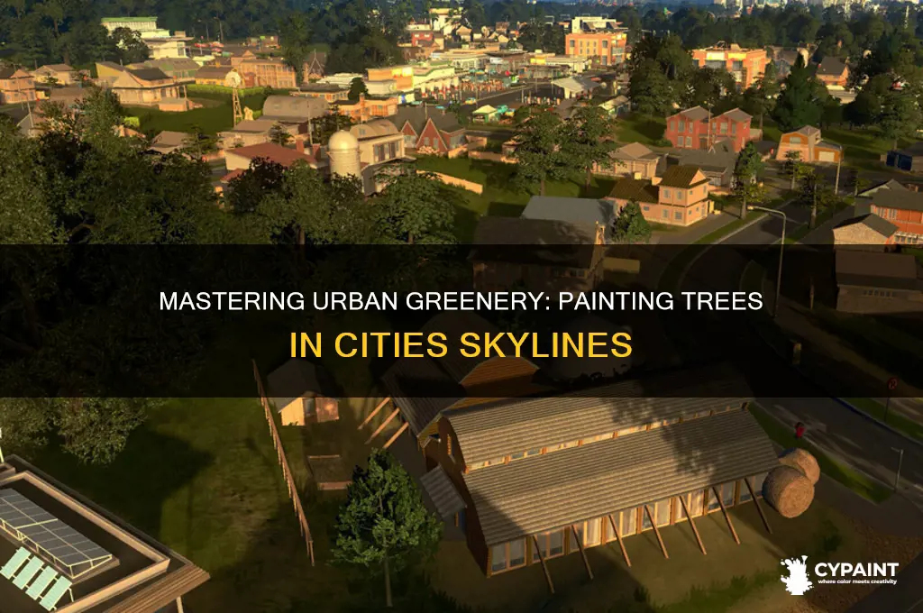 how to paint in trees in cities skylines