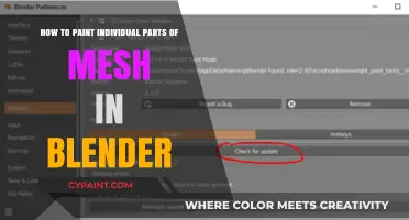 Mastering Blender: Painting Individual Mesh Parts