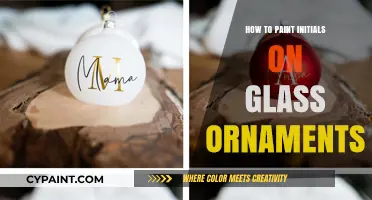 Personalize Your Holidays: Painting Initials on Glass Ornaments Made Easy