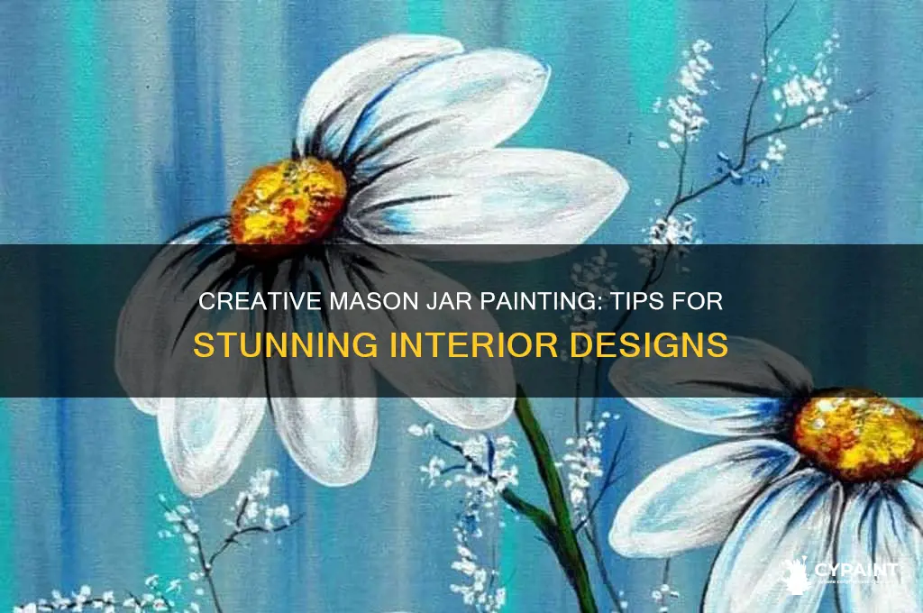 how to paint inside a mason jar