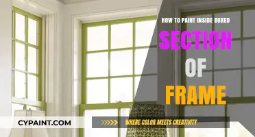 Mastering Interior Frame Painting: Tips for Boxed Sections Inside