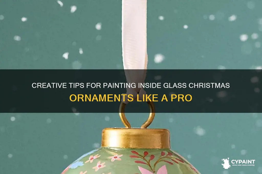how to paint inside glass christmas balls