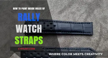 Painting Inside Holes of Rally Watch Straps