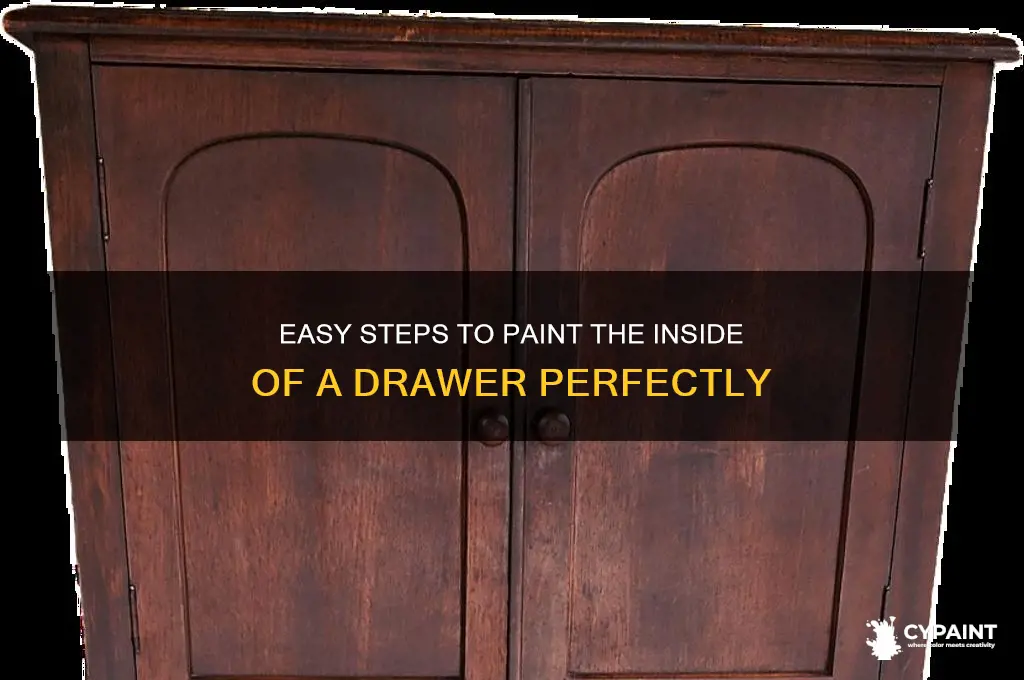 how to paint inside of a drawer