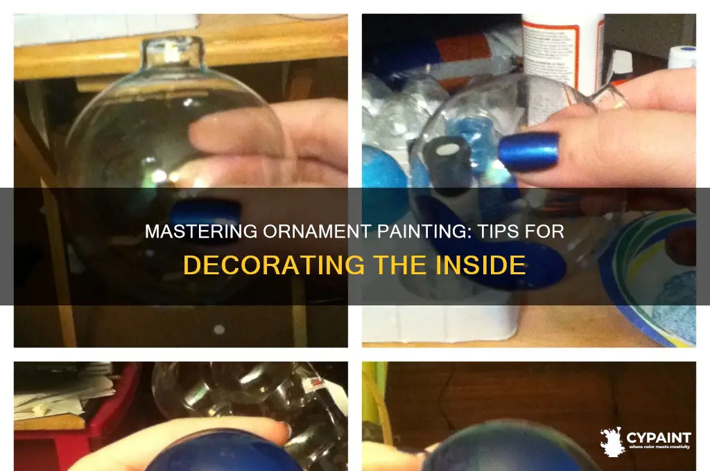 how to paint inside of an ornament