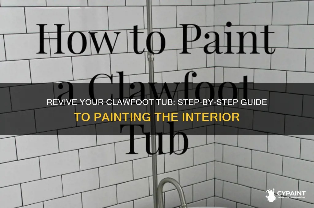 how to paint inside of clawfoot tub