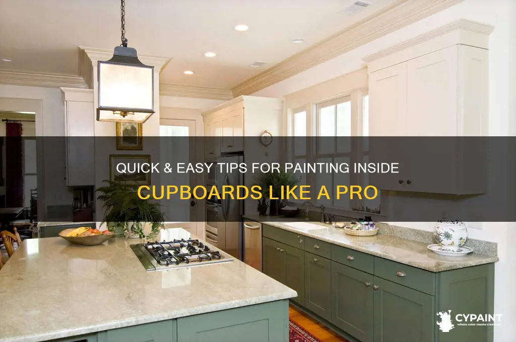 how to paint inside of coupboards easy quick