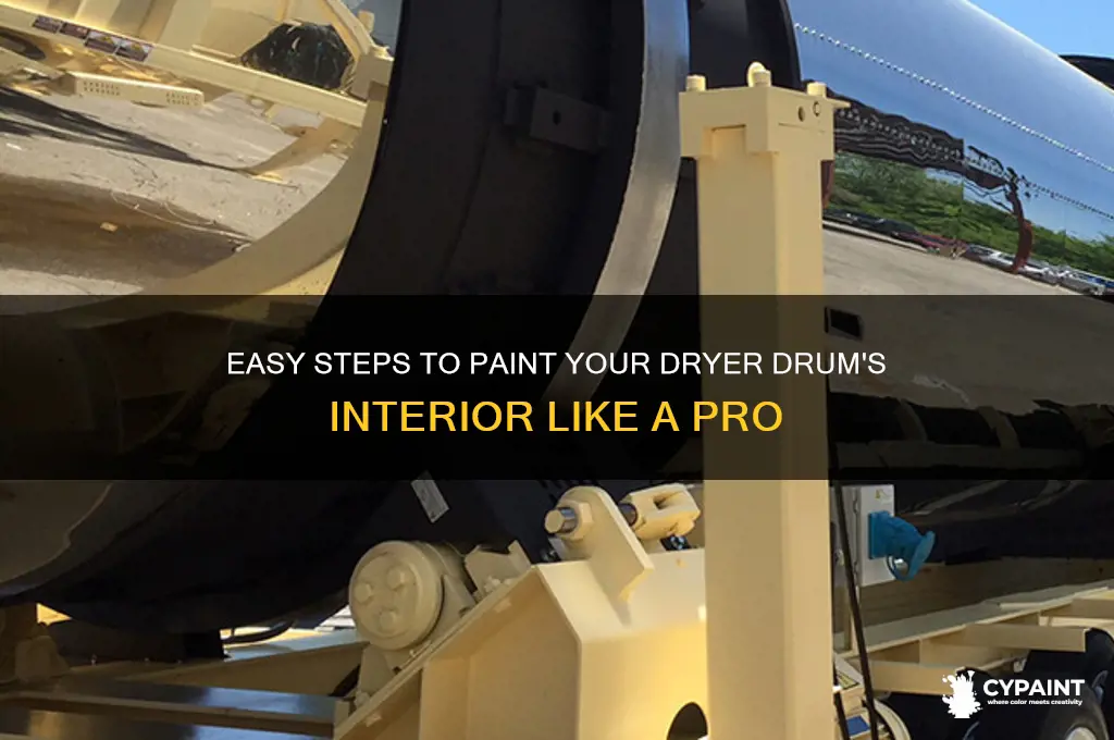 how to paint inside of dryer drum
