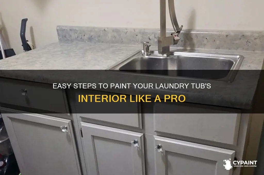 how to paint inside of laundry tub