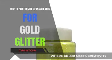 DIY Gold Glitter Mason Jars: Easy Painting Tutorial Inside