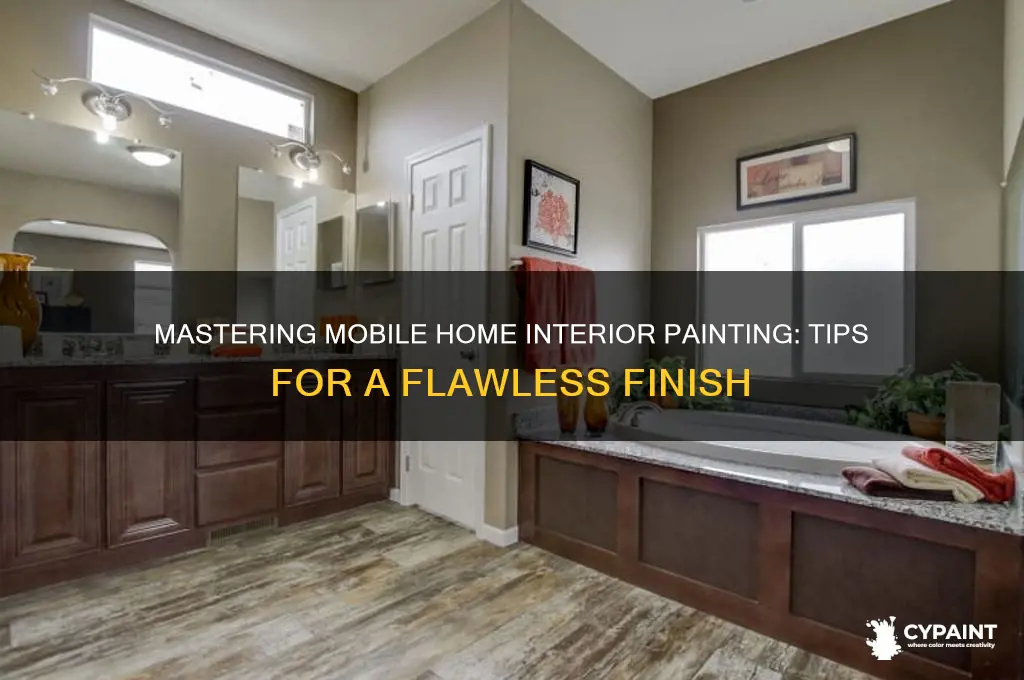 how to paint inside of mobile home