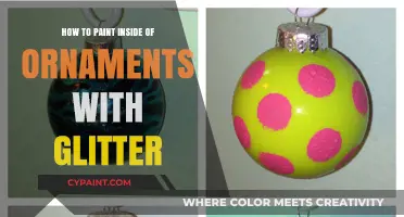 Sparkling DIY: Painting Ornament Interiors with Glitter for Festive Decor