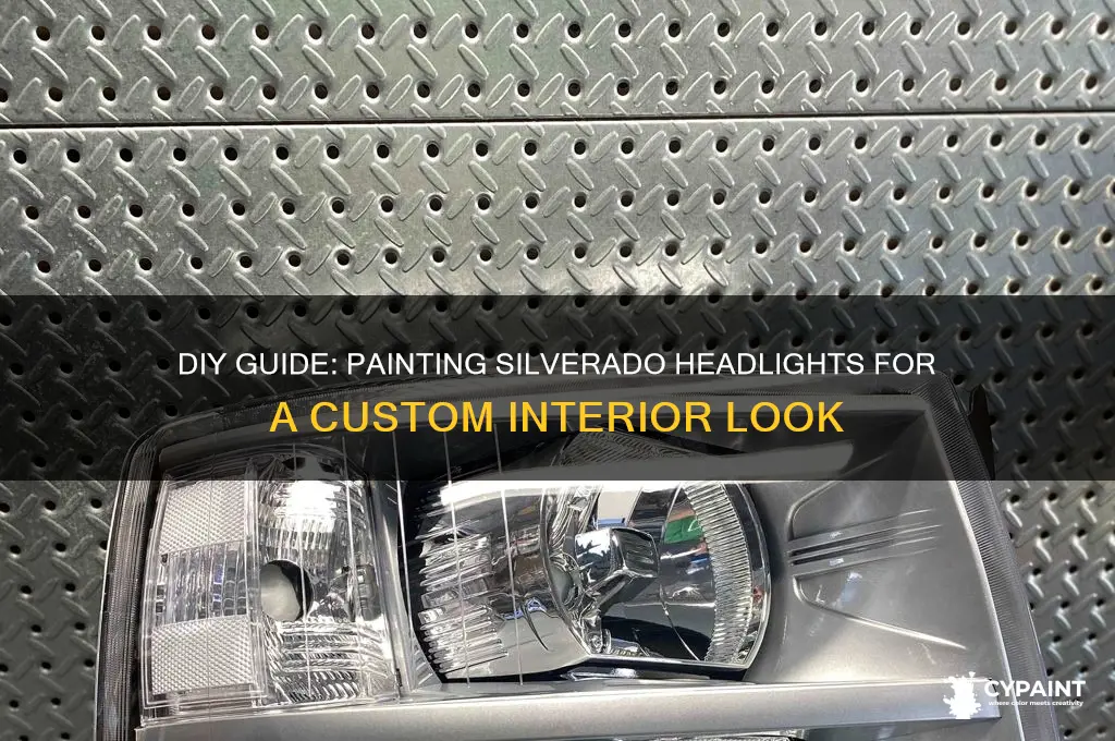 how to paint inside of silverado headlights