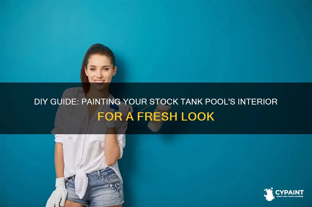 how to paint inside of stock tank pool