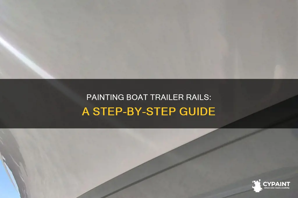 how to paint inside rails of a boat trailer