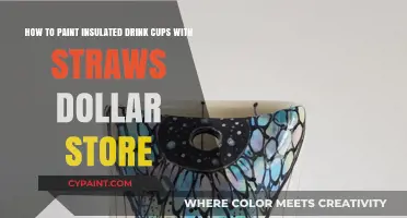 DIY Dollar Store Cup Makeover: Painting Insulated Straw Cups