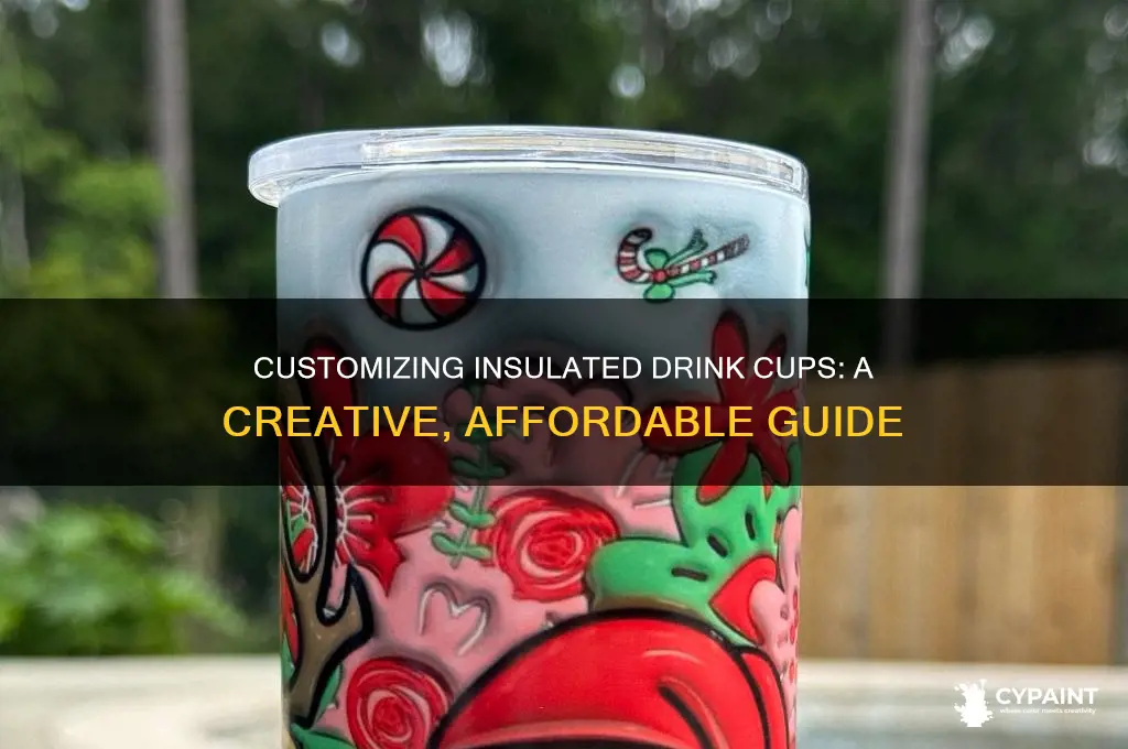how to paint insulated drink cups with straws dollar