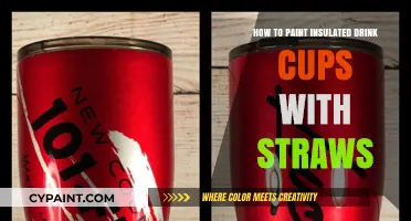 Creative Cup Customization: Painting Insulated Drink Cups with Straws