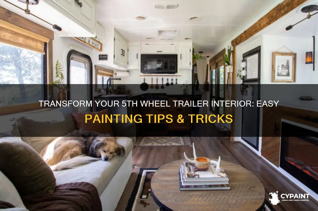 how to paint interior 5th wheel trailer